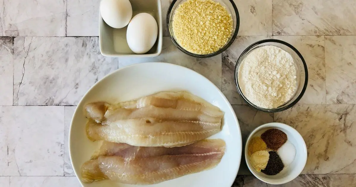 ingredients for gluten free air fryer catfish