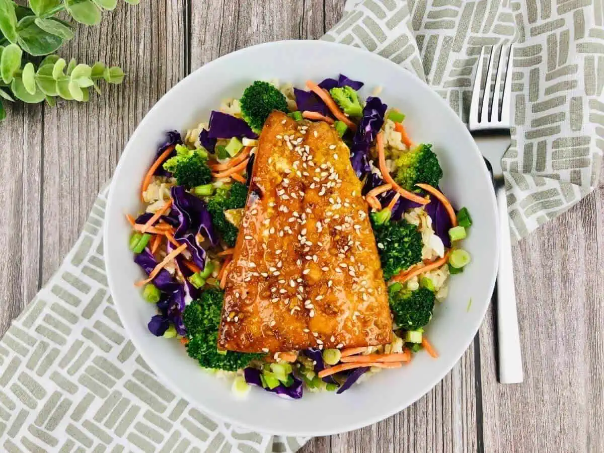 Teriyaki Salmon Bowl (Gluten Free)