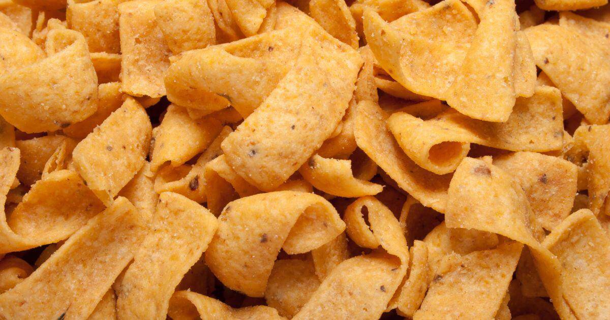 a close up image of fritos corn chips for the article titled: are fritos gluten free?