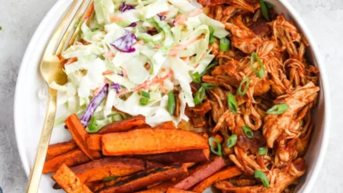 A bbq chicken bowl.