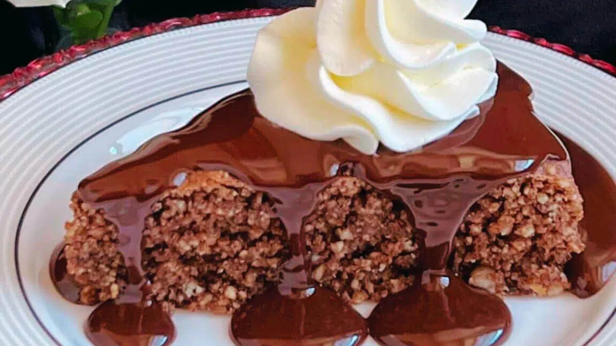 Hazelnut chocolate cake.