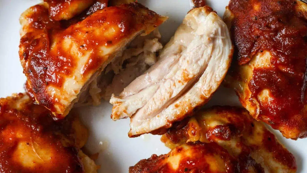 BBQ chicken thighs.