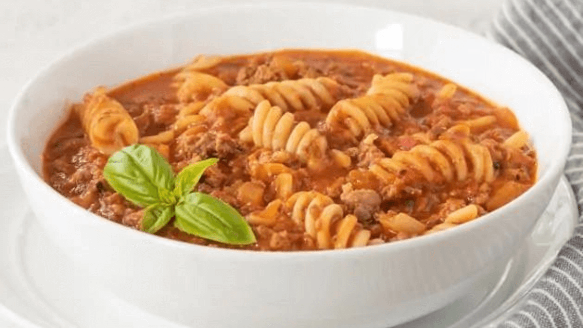 Lasagna soup.