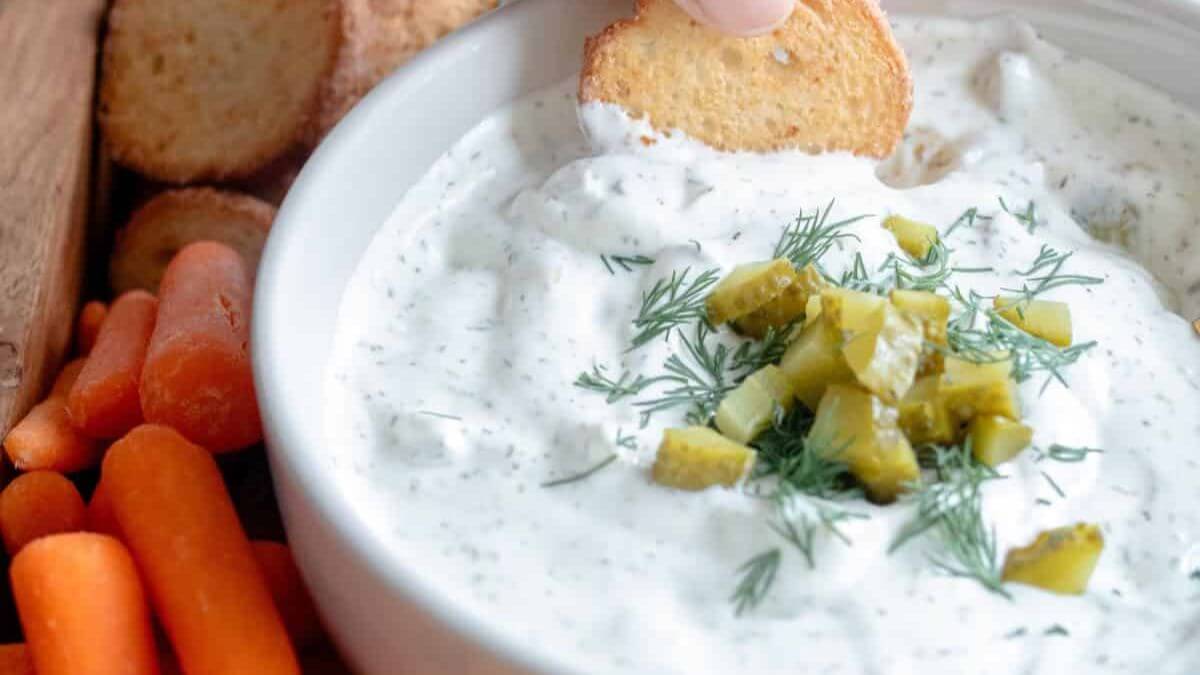 pickle cottage cheese dip