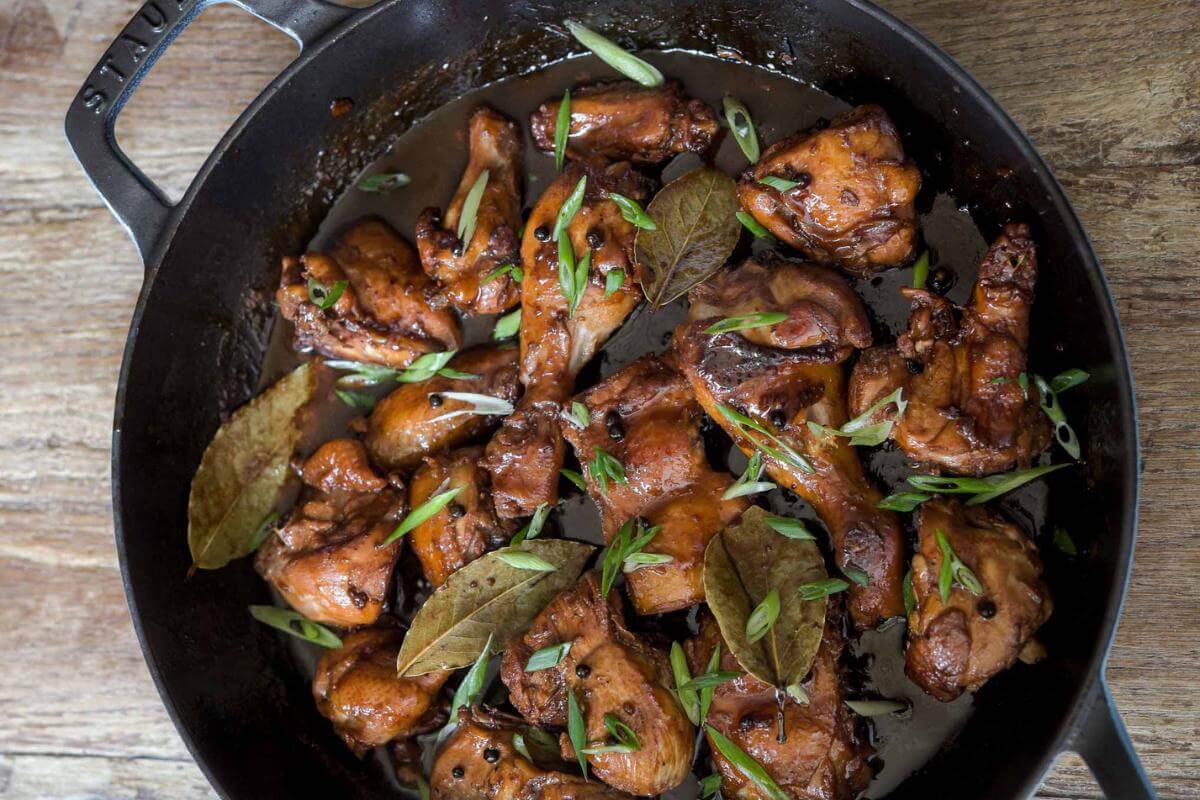 Filipino chicken adobo.