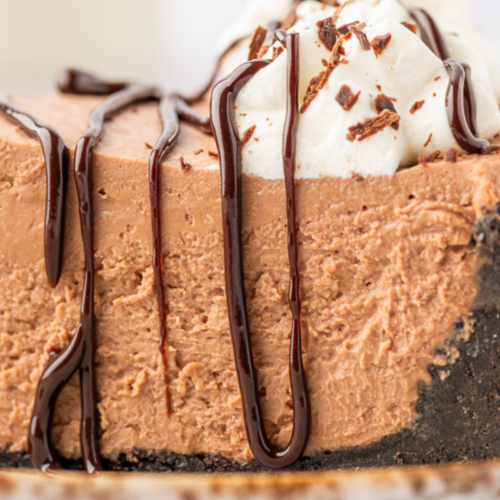 Chocolate cheesecake.