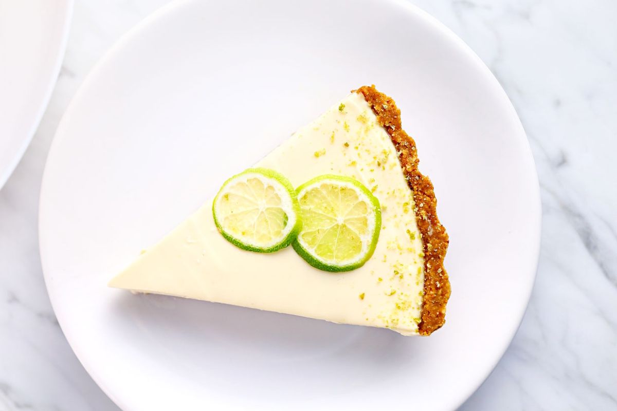 A slice of Key Lime Pie.