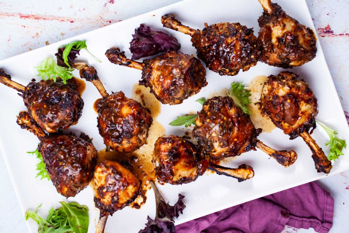 Chicken lollipops.