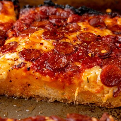 Gluten free Detroit style pizza.