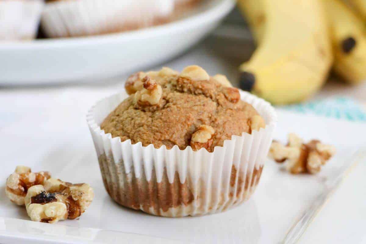 Banana oat muffins.