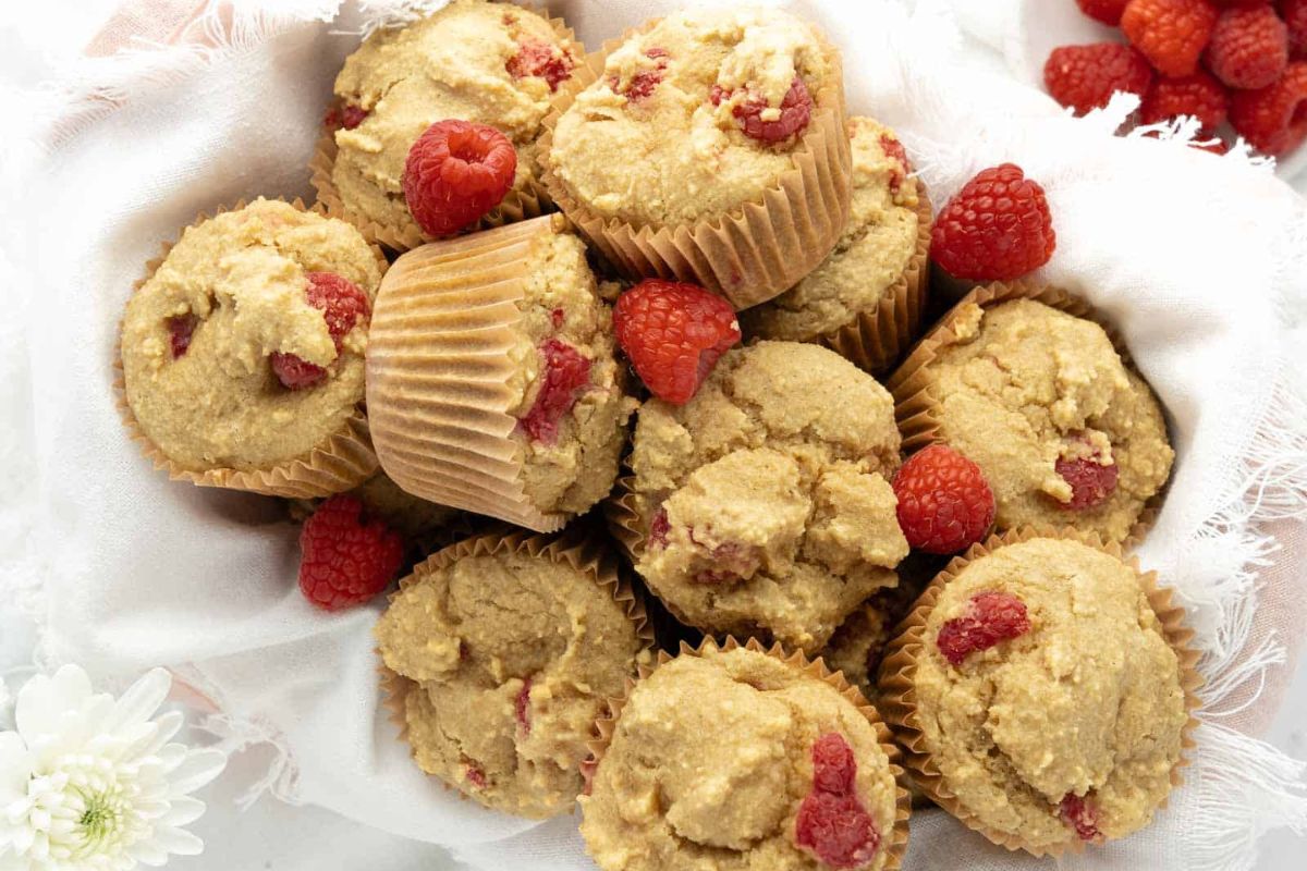 Raspberry muffins.