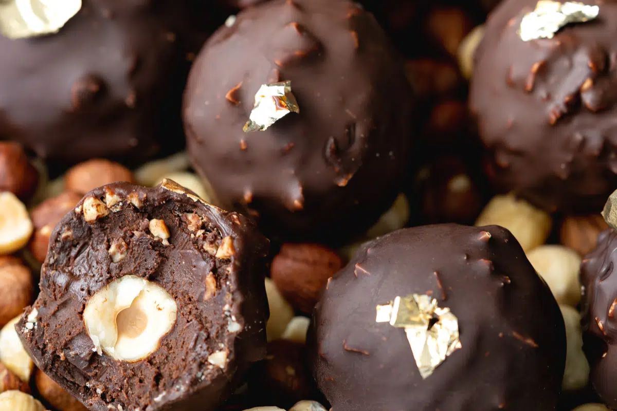 Ferrero Rocher truffles.