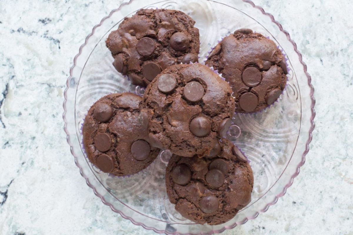 Double chocolate chip muffins.