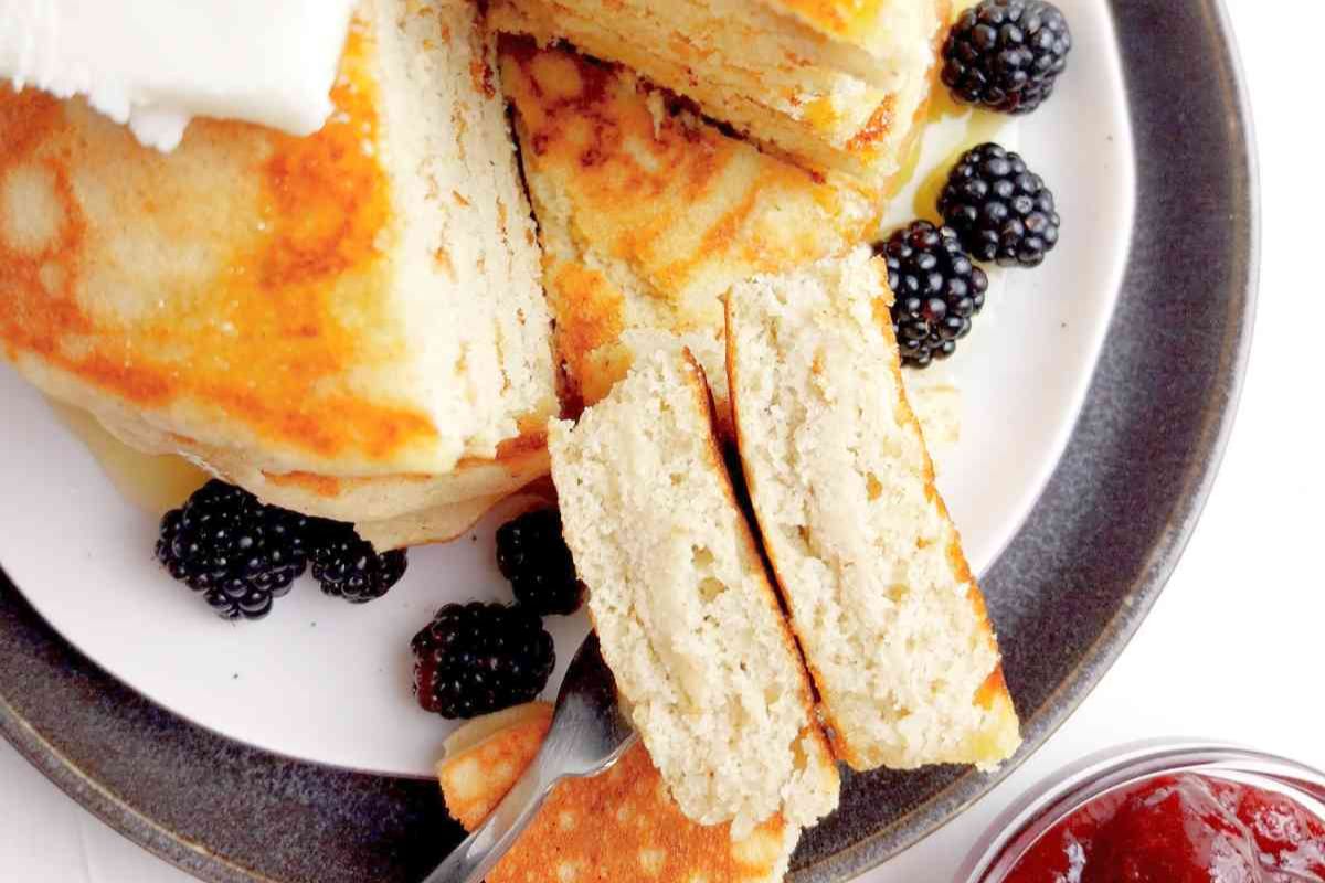 Buckwheat pancakes.