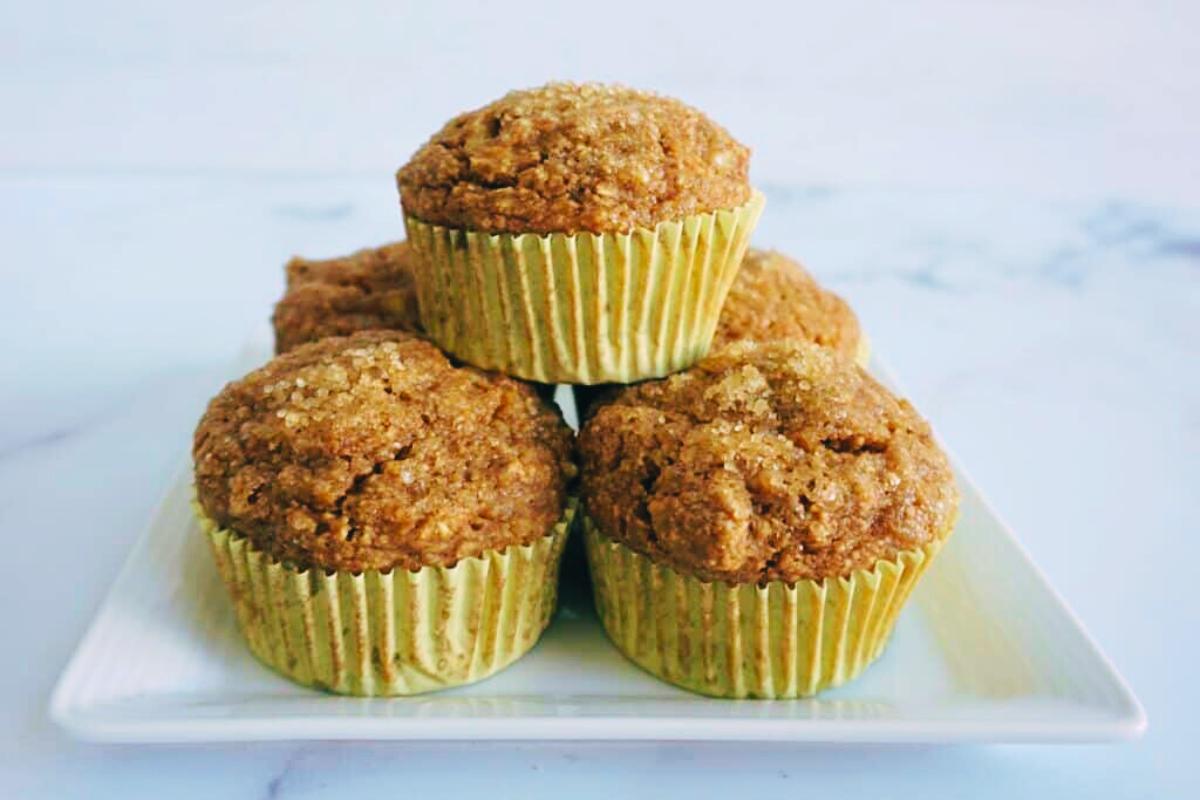 Banana oatmeal muffins.