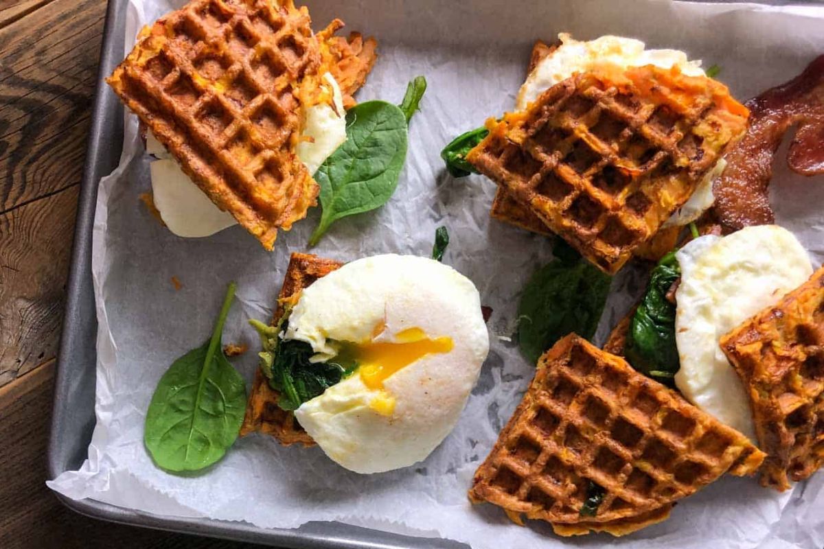 Sweet potato waffles.