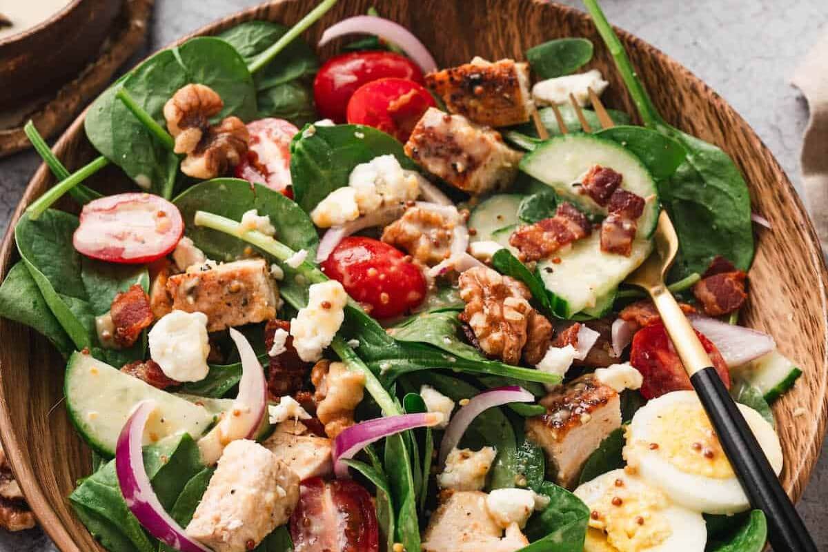 A spinach salad.