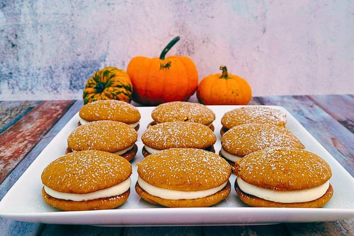 Pumpkin whoopie pies.