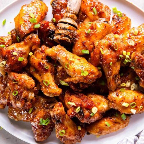 Hot honey chicken wings.