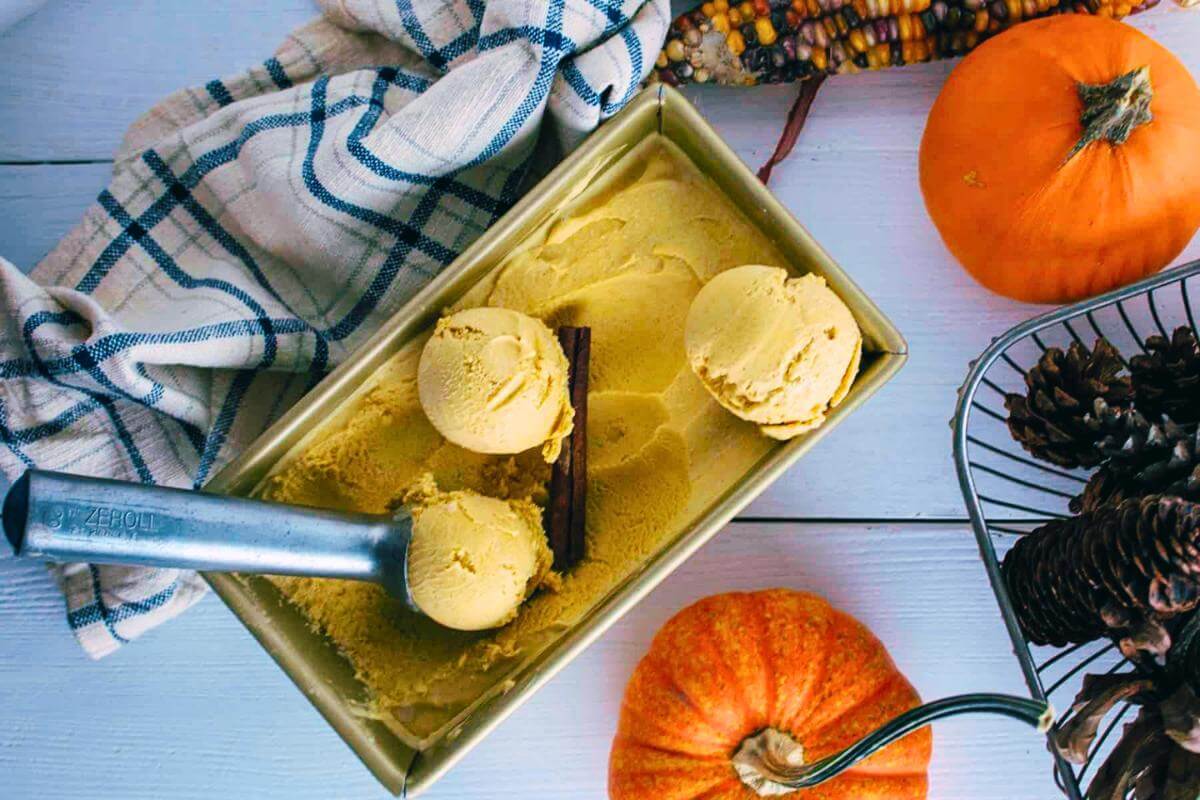 Pumpkin ice cream.