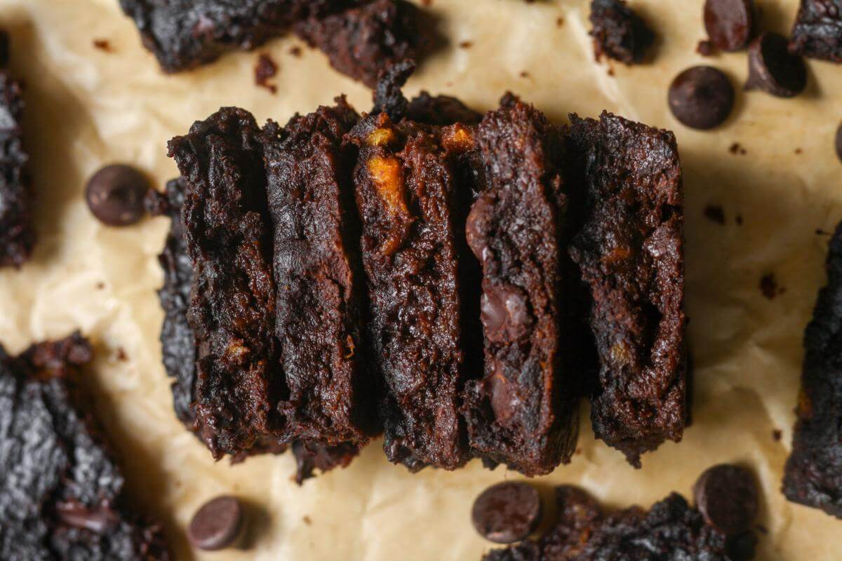 Sweet potato brownies.