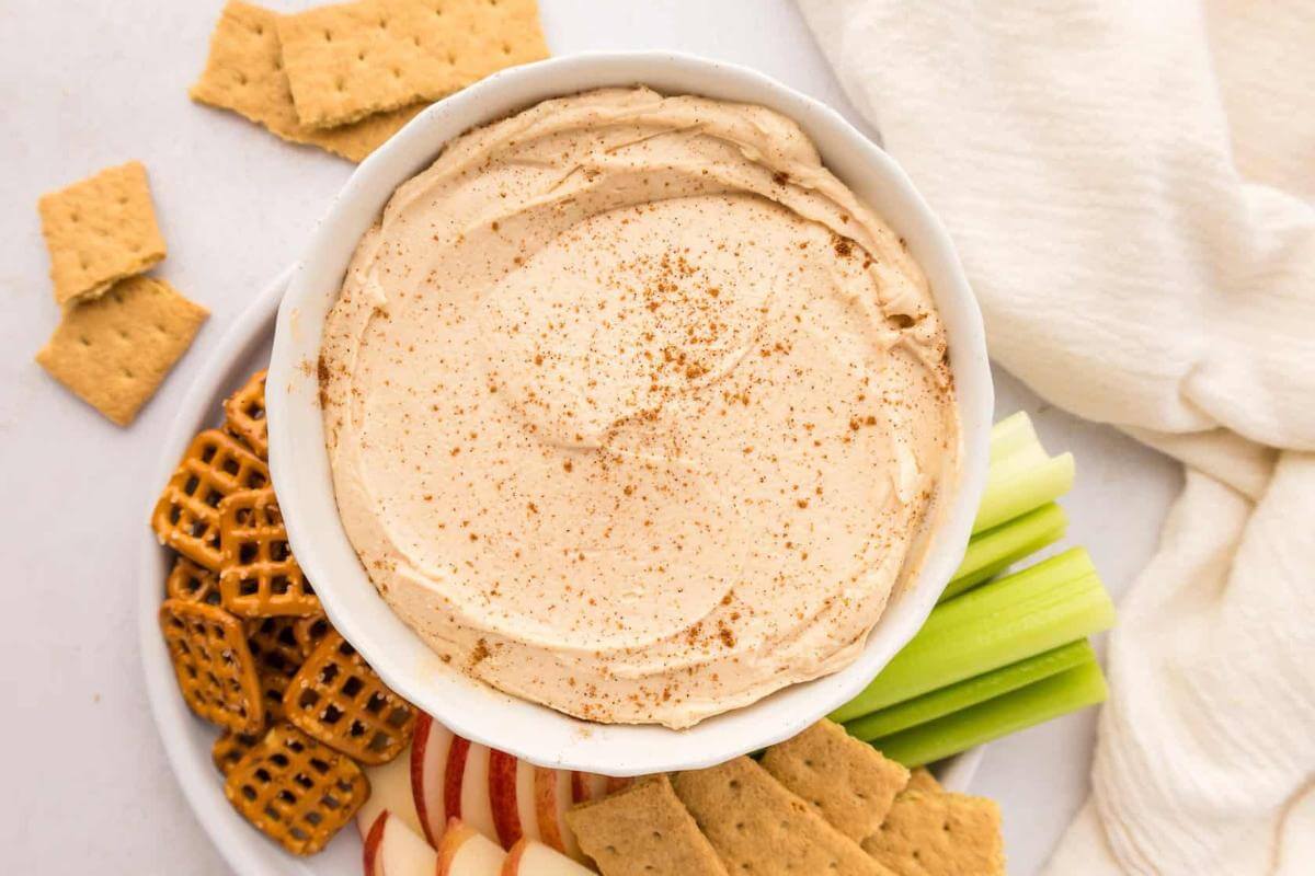 Peanut butter yogurt dip.