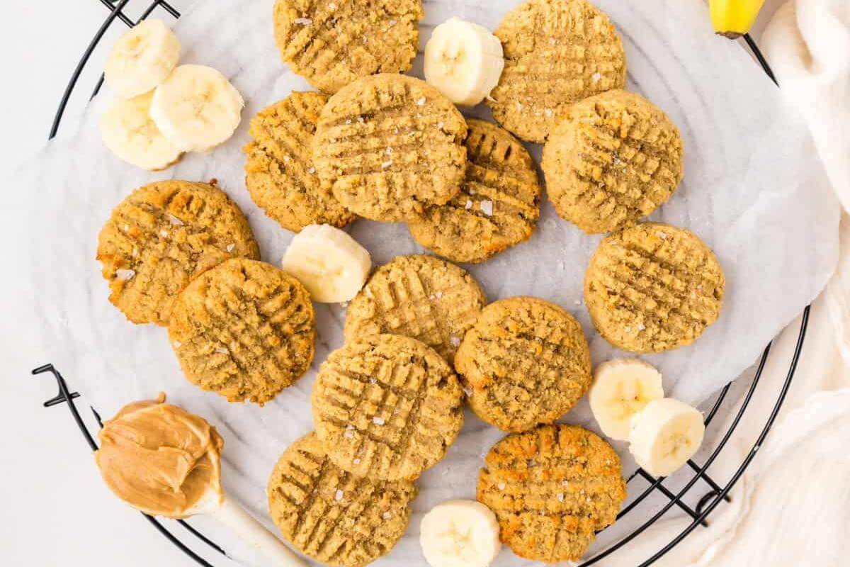 Peanut butter banana cookies.