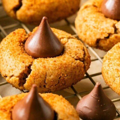 Peanut butter blossom cookies.