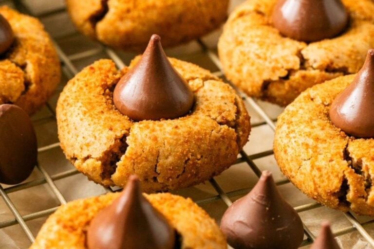 Peanut butter blossom cookies.