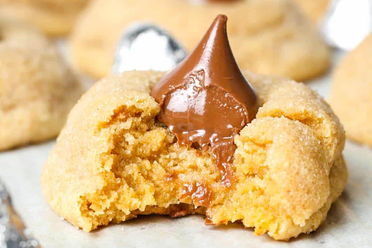 Peanut butter blossom cookies.