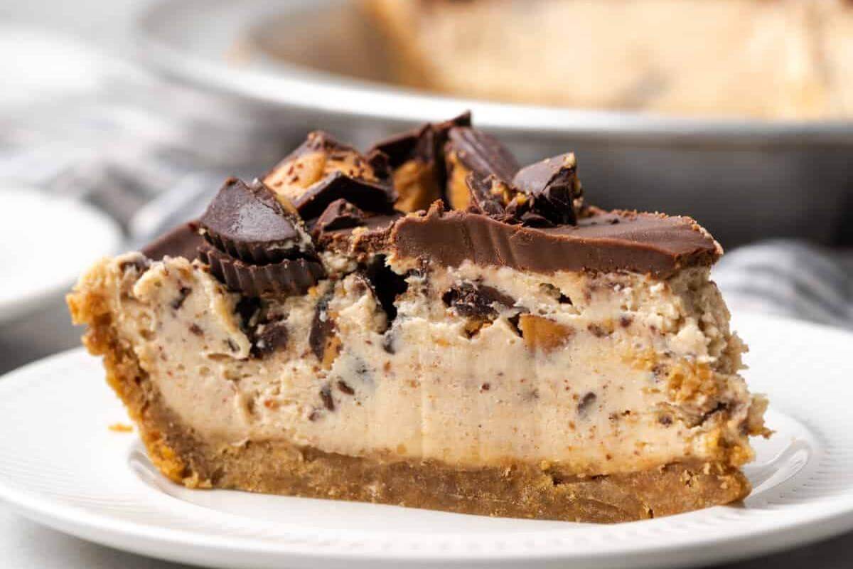 A slice of peanut butter pie.