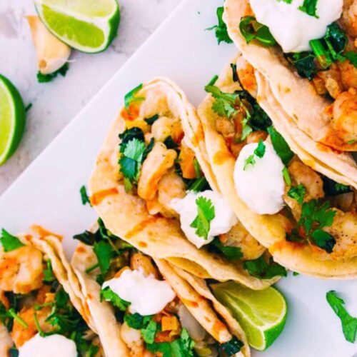 Shrimp tacos.