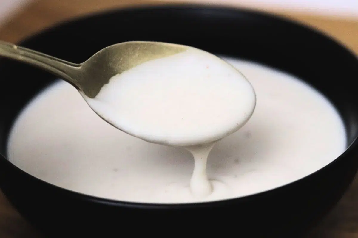 A bowl of Gluten Free White Sauce.