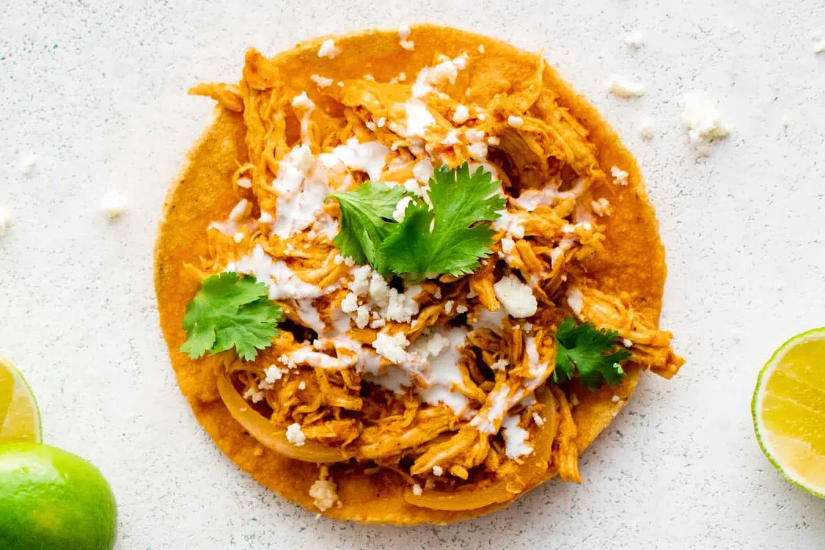 Chicken Tinga close up look.