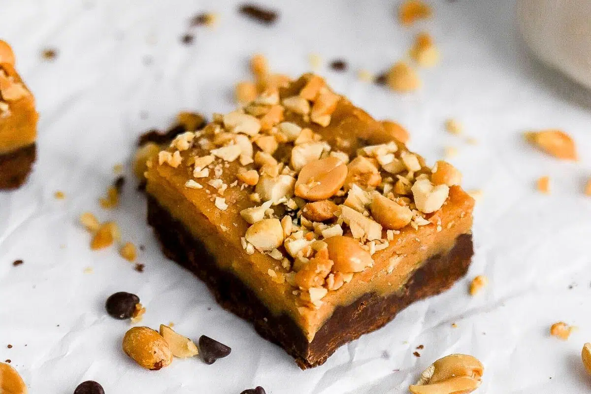 A slice of Chocolate Peanut Butter Fudge.