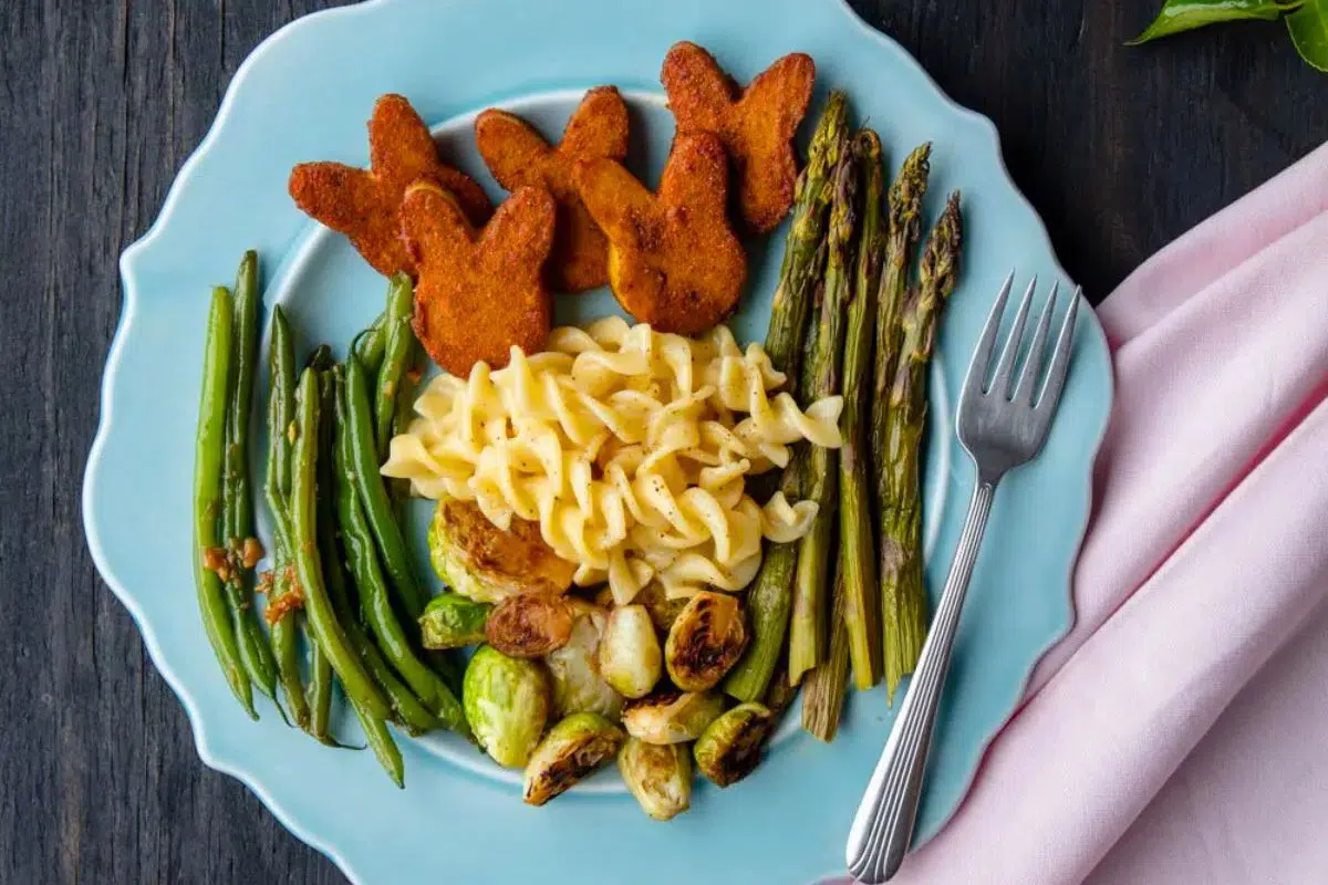 Easy Vegetarian Ham served on a plate.