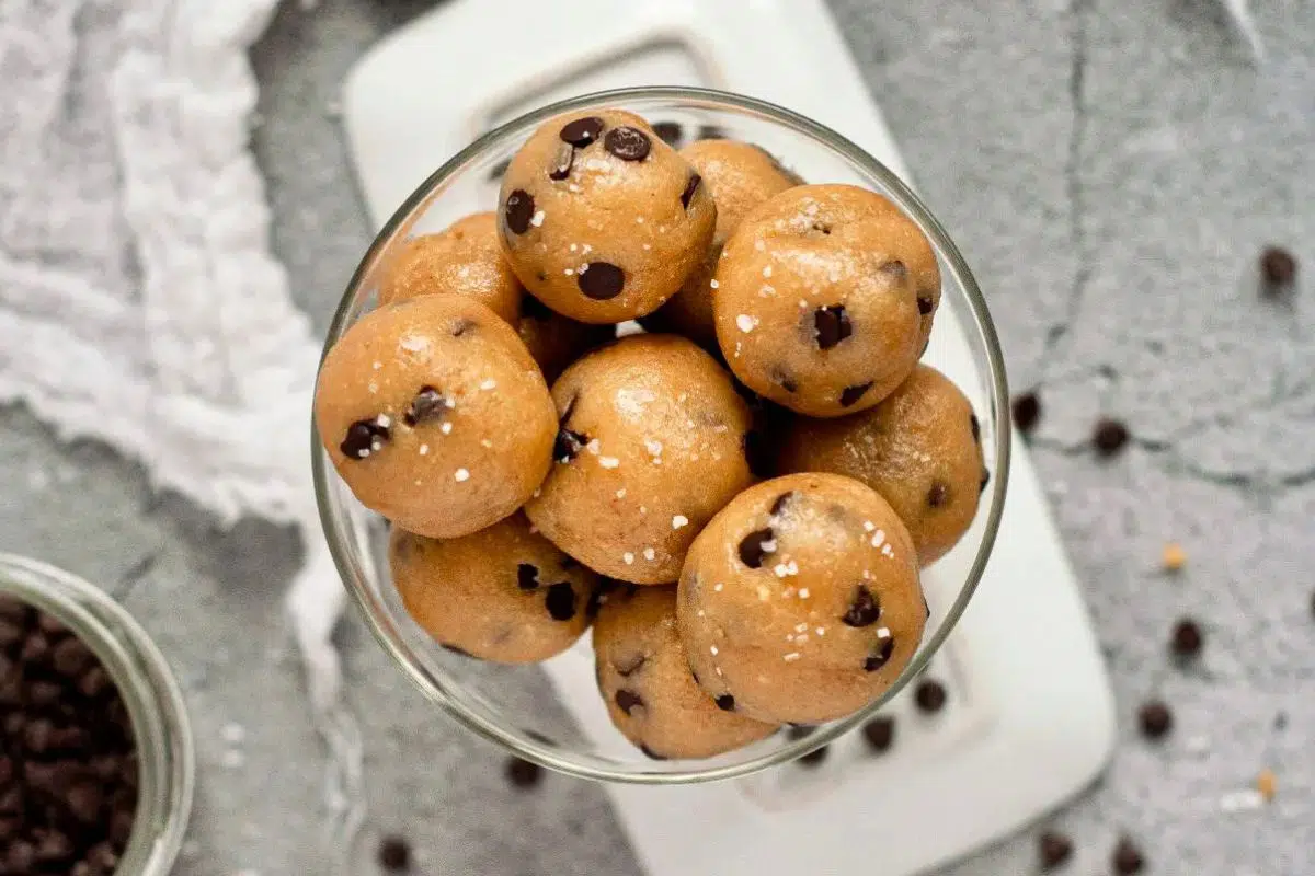 Overhead view of Edible Protein Cookie Dough.
