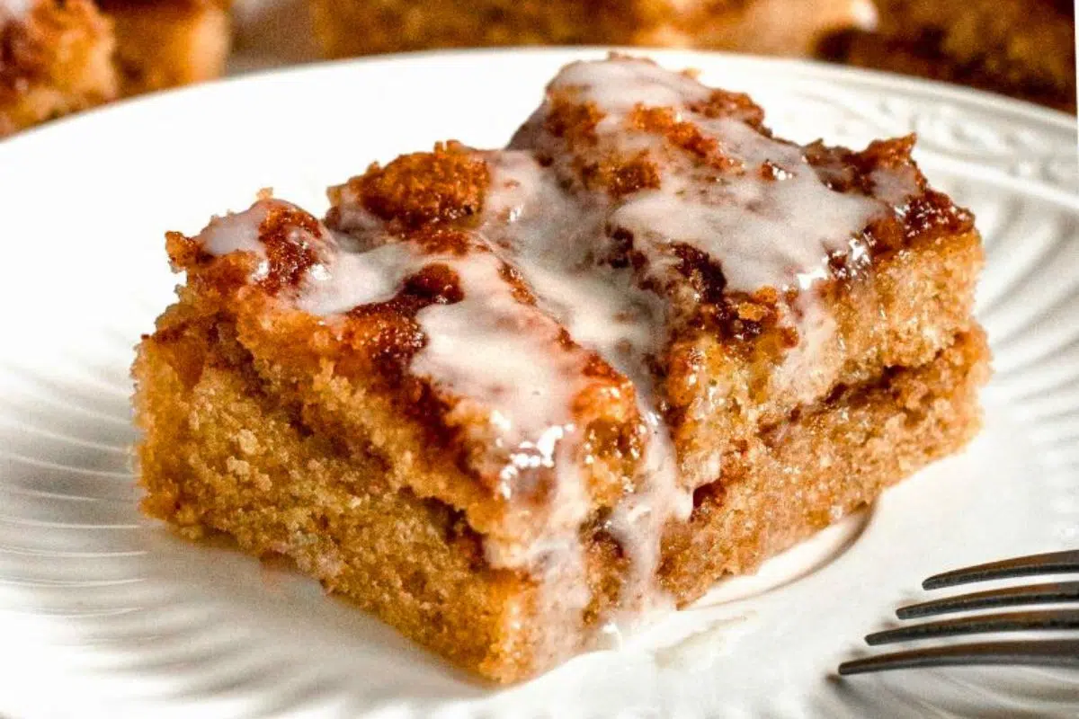 Gluten-Free Coffee Cake close up look.