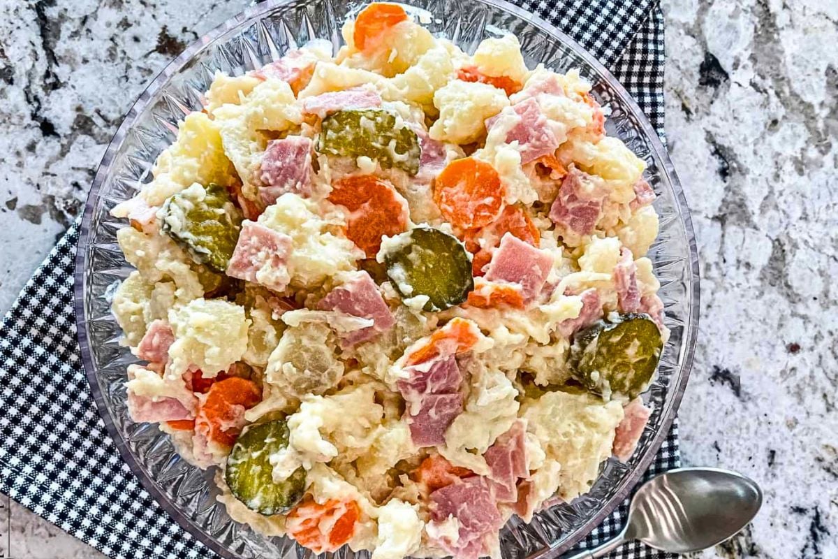 Midnight Diner Potato Salad close up look.