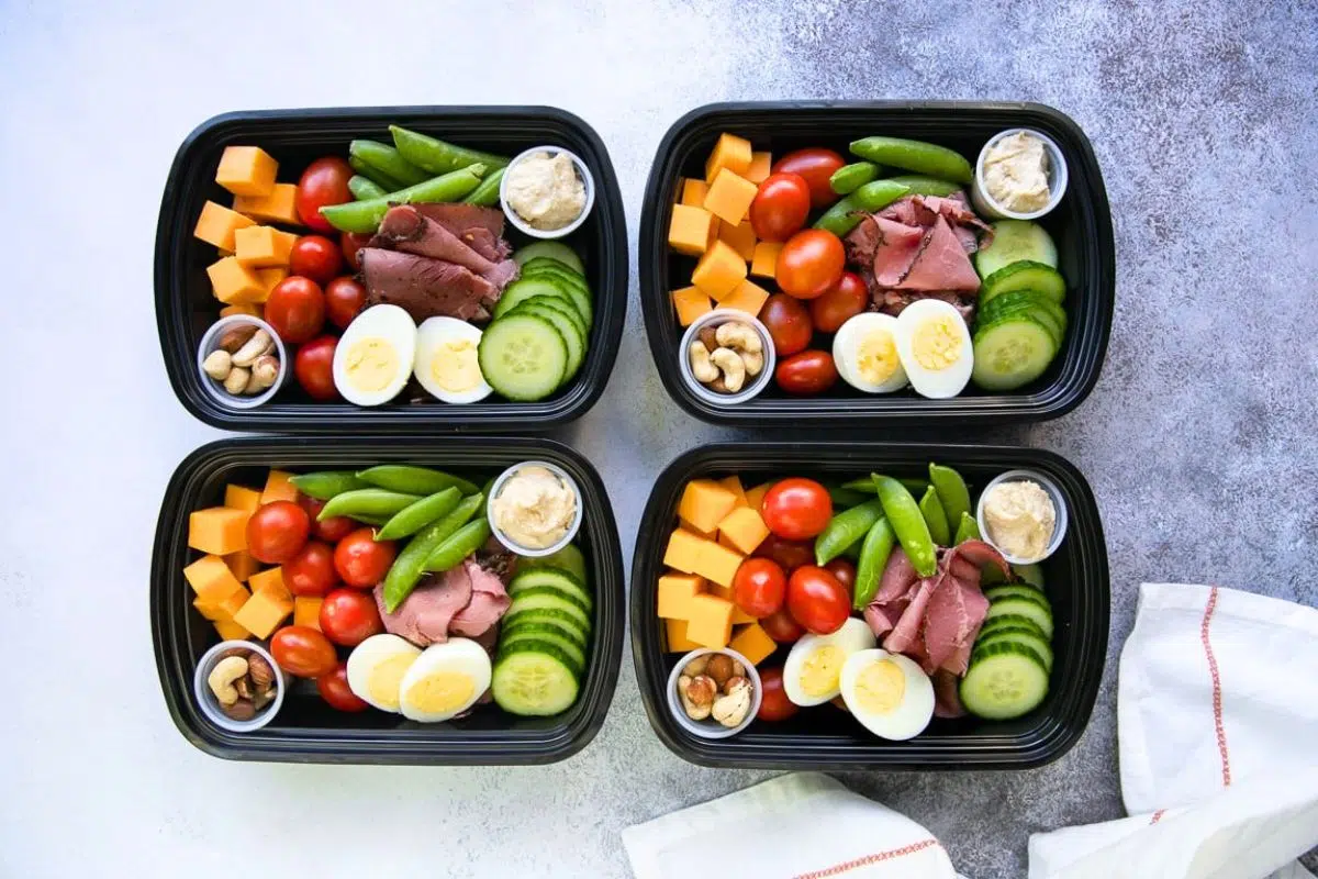 Protein Snack Pack overhead view.