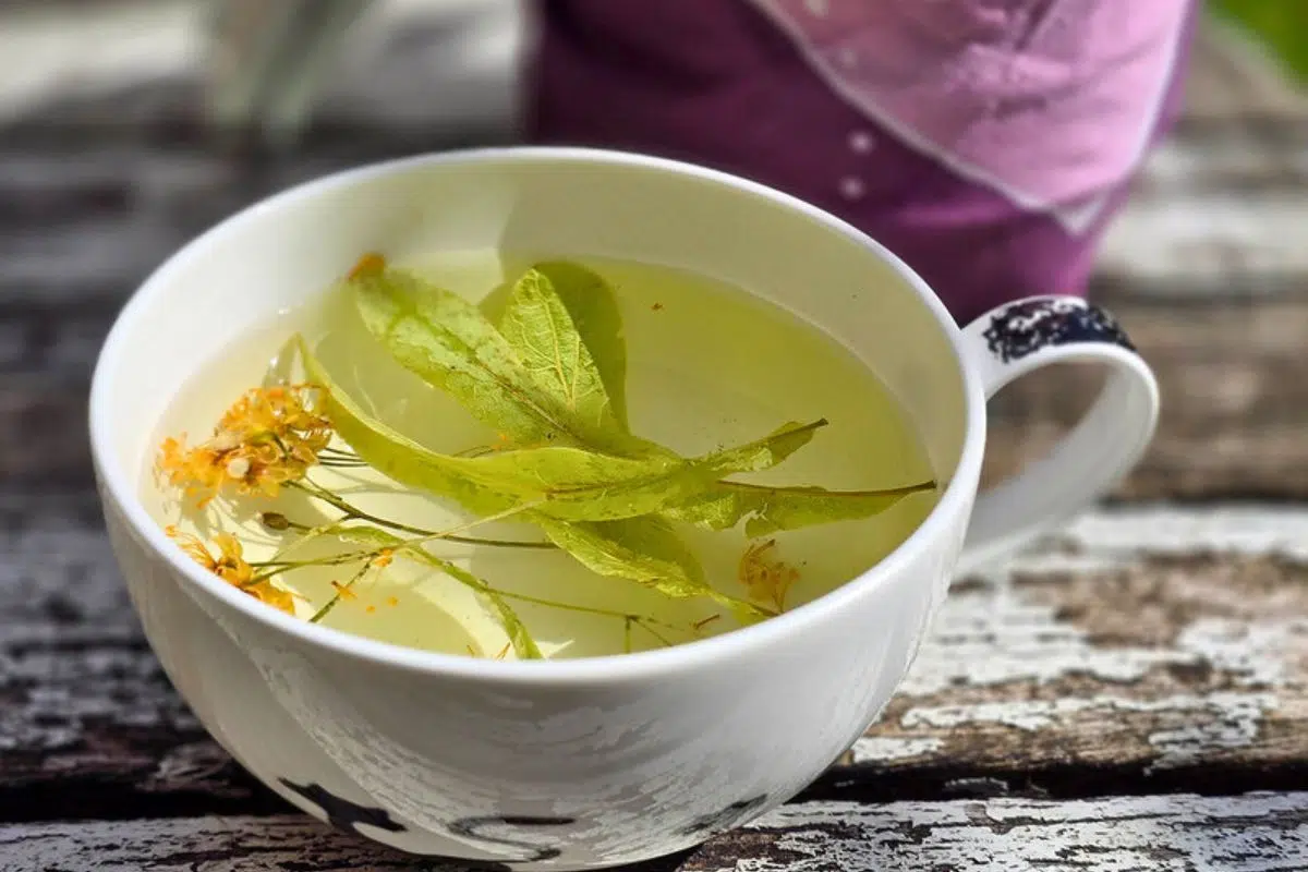 A cup of Romanian Linden Tea.