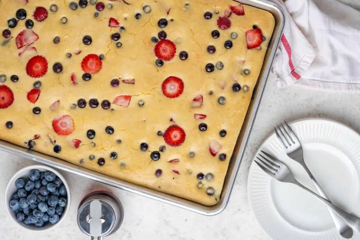 Sheetpan pancakes.