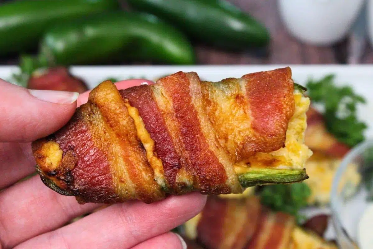 Air Fryer Bacon Wrapped Jalapeño Poppers