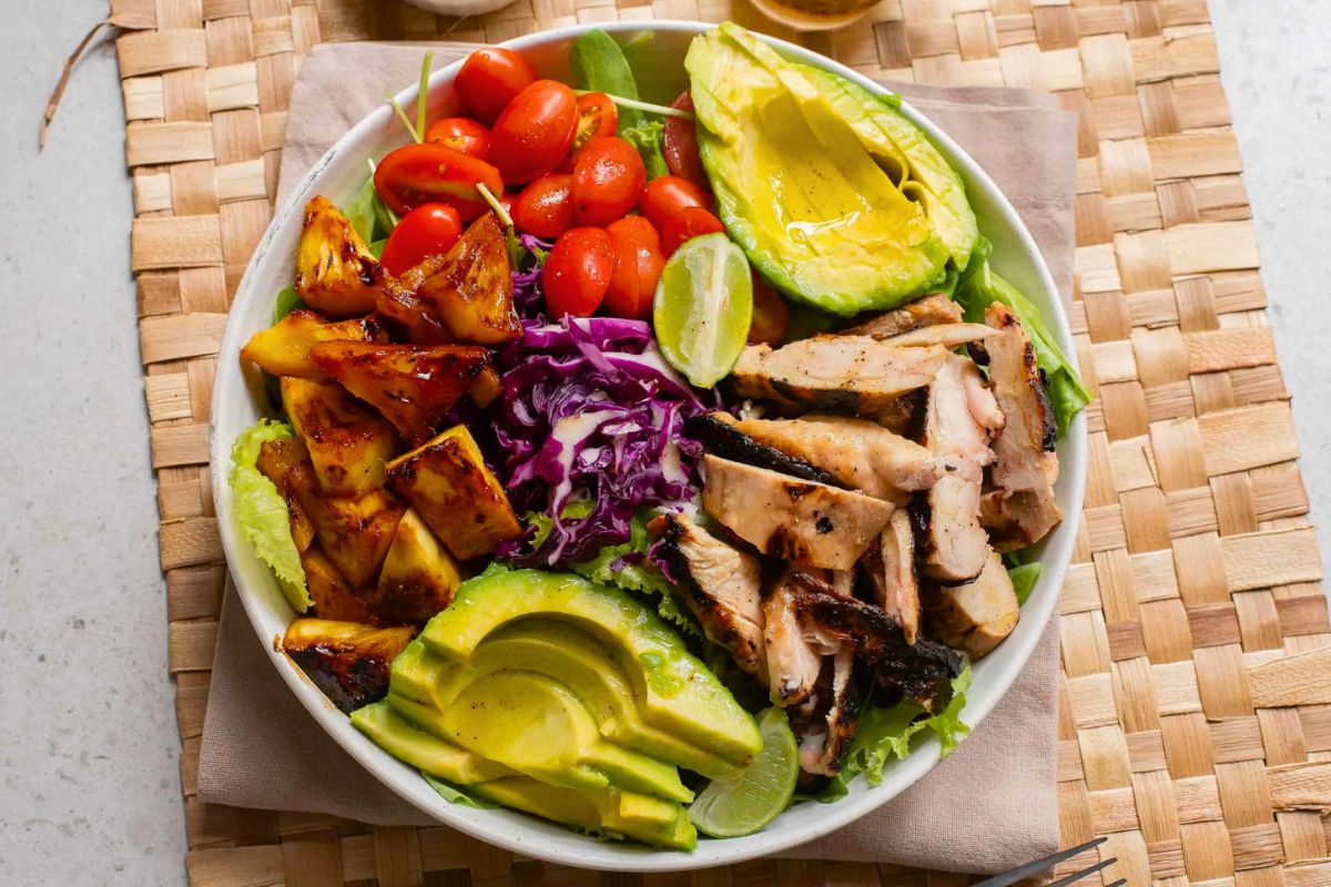 Chicken and Pineapple Salad with Avocado