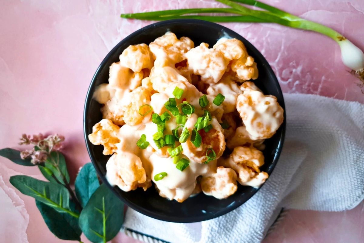 Creamy Coconut Shrimp in small bowl.