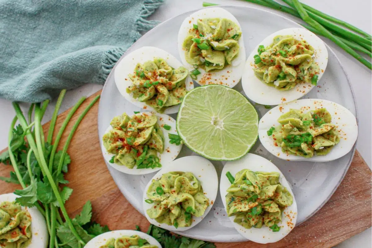 Guacamole Deviled Eggs