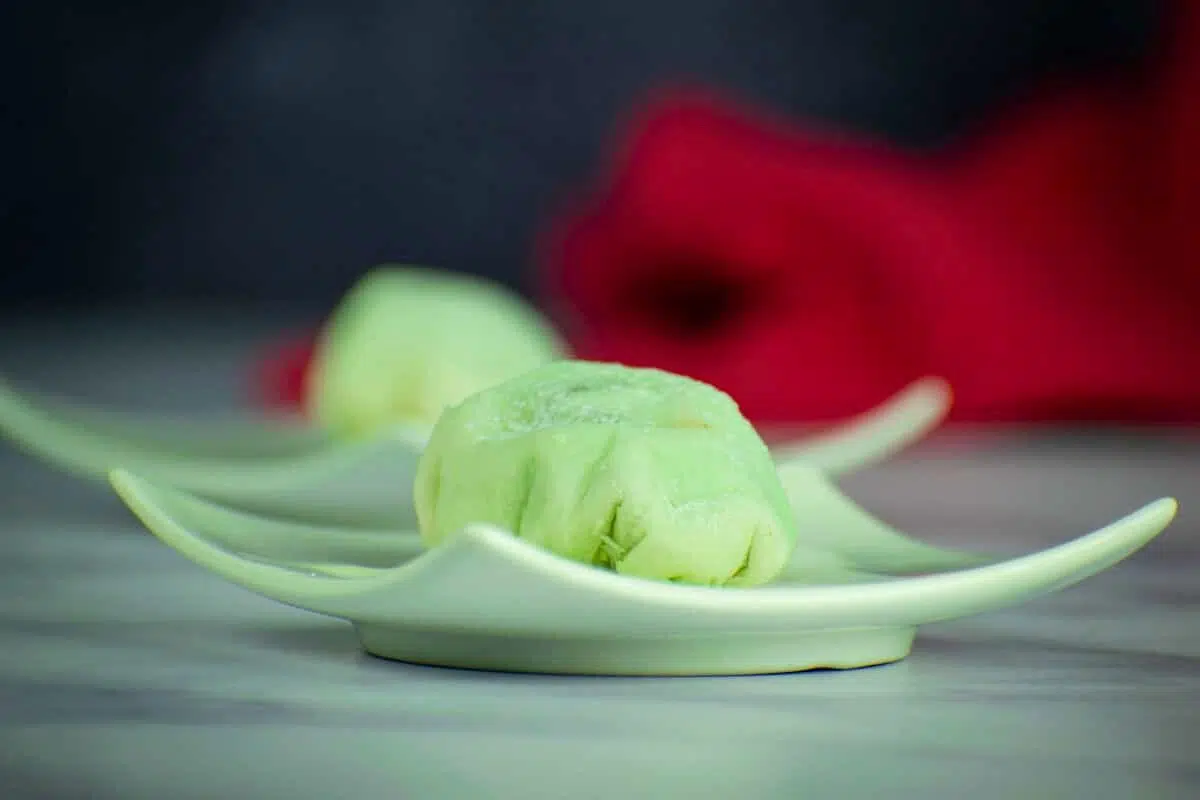 Mochi Ice Cream served on a plate.