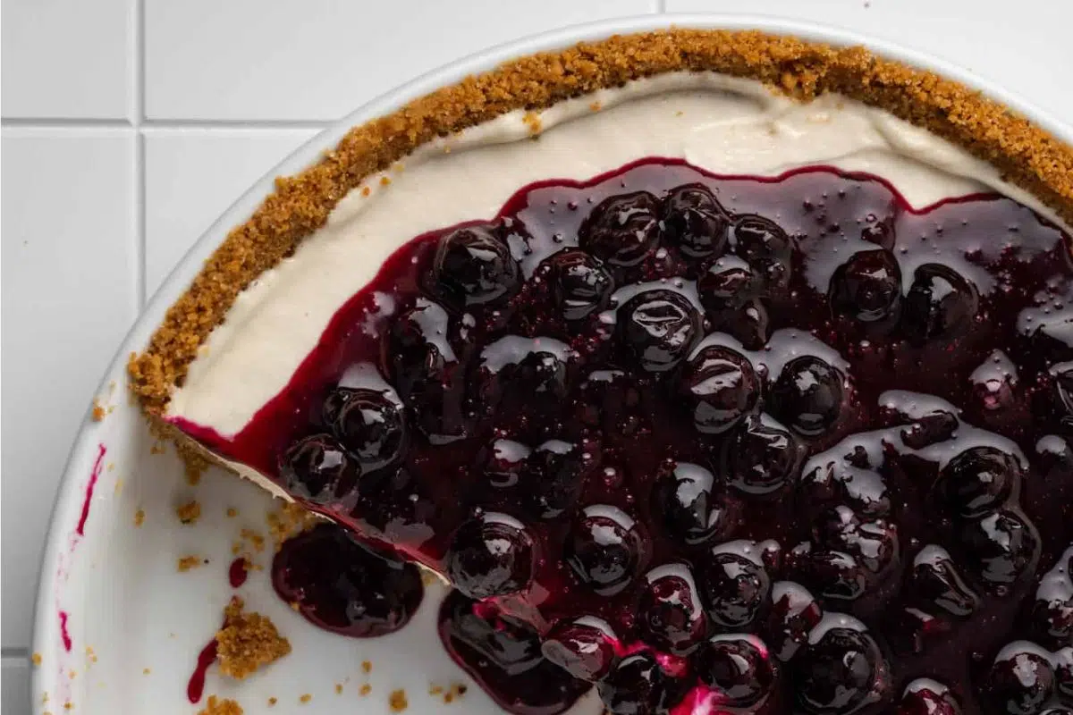 No‑Bake Blueberry Cheesecake