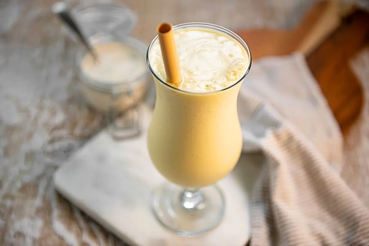 Healthy Pineapple Banana Smoothie with Coconut Milk