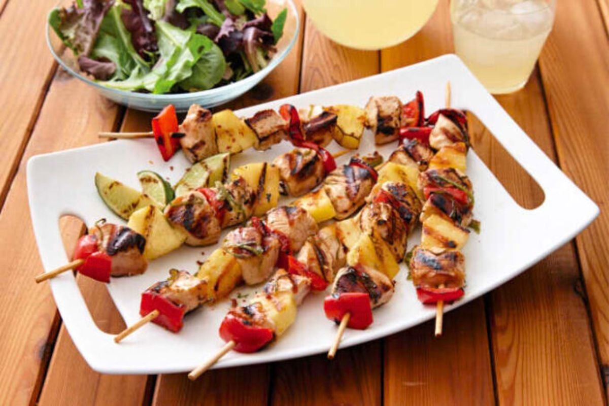Easy Pineapple Chicken Skewers